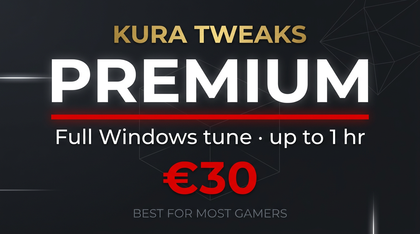 Kura Tweaks Premium — full Windows optimization